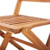 vidaXL Comedor de jard&iacute;n plegable 5 piezas de madera maciza de acacia