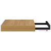 vidaXL Estante de pared Marr&oacute;n 23 x 23,5 x 4 cm Madera de ingenier&iacute;a