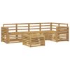 vidaXL Conjunto de sof&aacute;s de exterior 6 pcs Blanco 59 x 59 x 37 cm