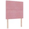 vidaXL Cama tipo Box Spring con colch&oacute;n Rosa 100 x 200 cm Terciopelo