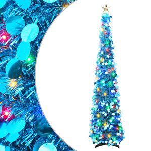 vidaXL &Aacute;rbol de Navidad LED plegable con estrella 120 cm 50 LED PET