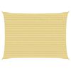 vidaXL Toldo Vela 5 x 6 m HDPE Rectangular Amarillo y blanco