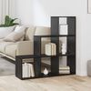 vidaXL Librer&iacute;a Separadora de Ambientes Roble Negro 99 x 29 x 99 cm