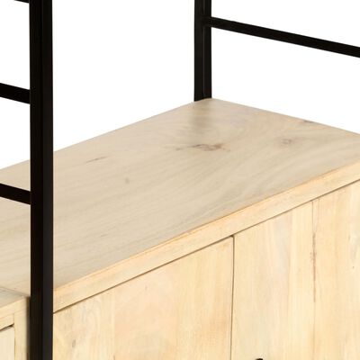 vidaXL Estantería de 4 niveles madera maciza de mango 80x30x180 cm