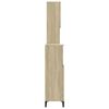 vidaXL Set de muebles de baño 3 pzas madera contrachapada roble Sonoma