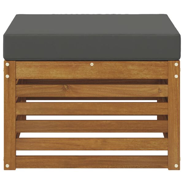 vidaXL Reposapi&eacute;s de exterior Madera de Acacia S&oacute;lida Natural