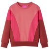 Sudadera infantil colores rosa y henna 92