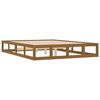vidaXL Estructura de cama madera maciza marr&oacute;n miel 120x200 cm