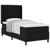 vidaXL Cama tipo Box Spring con coj&iacute;n Manual Negro 190 x 90 cm tela