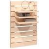 vidaXL Estantes mesitas de pared 2 uds madera maciza de pino
