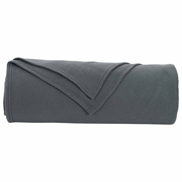 vidaXL Manta Gris oscuro 210 x 140 cm Lana