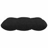 vidaXL Cojines para asiento 4 pcs Negro 45 x 45 x 12 cm tela