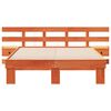 vidaXL Estructura de cama Marr&oacute;n 120 x 200 cm Madera de pino macizo