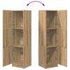 vidaXL Aparador alto Roble artesanal 31.5 x 32 x 122.5 cm