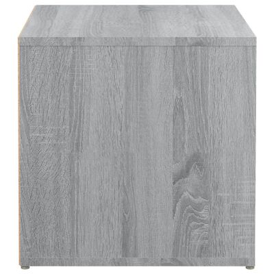 vidaXL Cajón taburete madera contrachapada gris Sonoma 40,5x40x40 cm