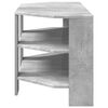 vidaXL MuebledeTVdeesquina Gris Concreto 102x40,5x45cm