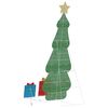 vidaXL Árbol de Navidad iluminado con 3 cajas de regalo 2D blanca cálida