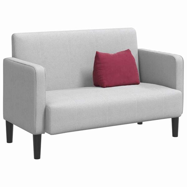 vidaXL Coj&iacute;n de Espalda Rojo vino 45 x 20 x 35 cm Tela de pana