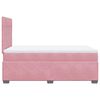 vidaXL Cama box spring con colch&oacute;n terciopelo rosa 120x200 cm