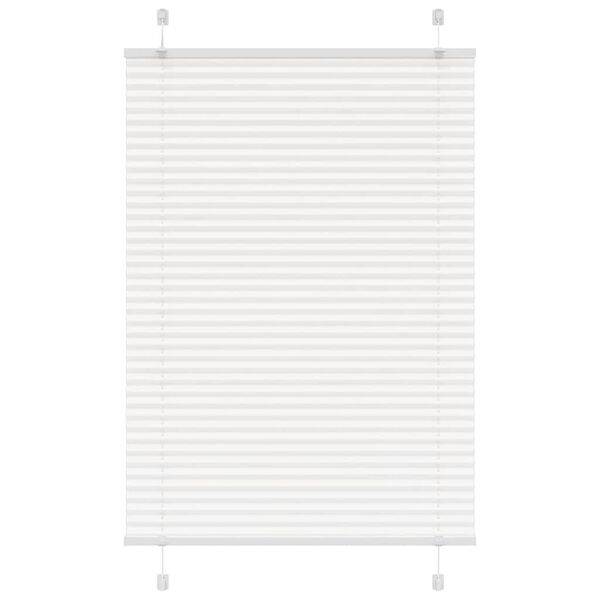 vidaXL Estor Plisado blanco 95x100 cm Tela Ancho 94,4 cm Poli&eacute;ster