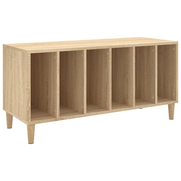 vidaXL Mueble discos madera contrachapada roble Sonoma 100x38x48 cm