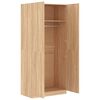 vidaXL Armario de madera contrachapada color roble Sonoma 90x52x200 cm