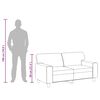 vidaXL Sof&aacute; de 2 plazas de cuero sint&eacute;tico color crema 120 cm