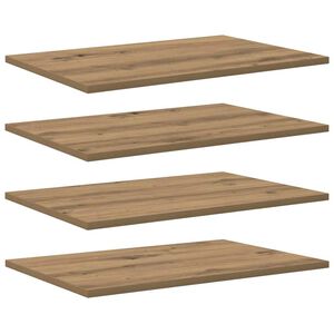 vidaXL Tablero de Estanter&iacute;a 3 niveles 4 uds. 60 x 40 x 1,5 cm Marr&oacute;n