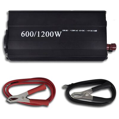 Convertidor de voltaje 600-1200 W con puerto USB
