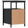 vidaXL Mesitas de noche 2 uds madera de ingenier&iacute;a negro 34x35,5x50 cm