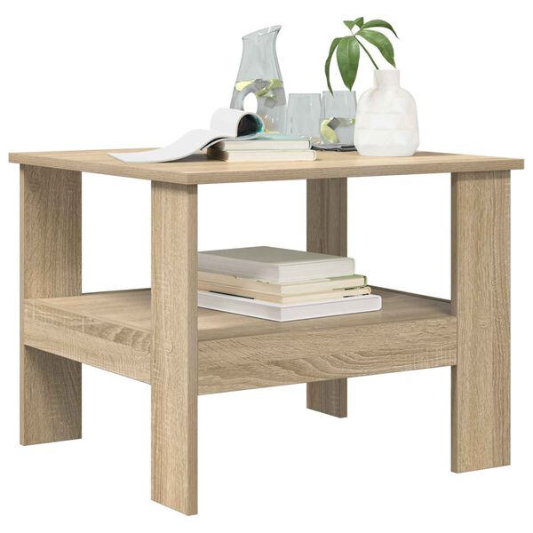 vidaXL Mesa de Caf&eacute; Roble Sonoma 57 x 55 x 45 cm Madera de ingenier&iacute;a