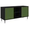 vidaXL Mueble de TV GELEEN 102 x 33 x 51 cm Roble Negro