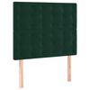 vidaXL Cama box spring con colch&oacute;n terciopelo verde oscuro 100x200 cm