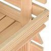 vidaXL Carrito para verduras madera maciza de pino 37x30x80 cm