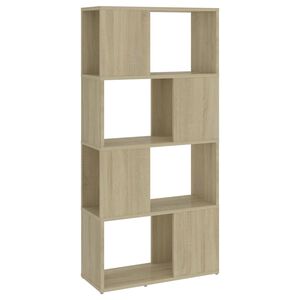 vidaXL Librer&iacute;a separador contrachapada roble Sonoma 60x24x124,5 cm