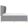vidaXL Cama tipo Box Spring con colch&oacute;n Gris Claro 200 x 180 cm tela