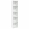 vidaXL Estanter&iacute;a librer&iacute;a madera de ingenier&iacute;a blanco 40x30x189 cm