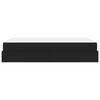 vidaXL Estructura de cama con colch&oacute;n con colch&oacute;n 2 pcs Negro PVC