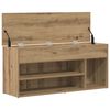 vidaXL Mueble zapatero madera ingenier&iacute;a roble artisan 102x30,5x45 cm