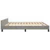 vidaXL Estructura de cama sin colch&oacute;n terciopelo gris claro 160x200 cm