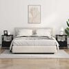 vidaXL Armario de Noche 2 pcs Roble Negro 41,5 x 40,5 x 55 cm