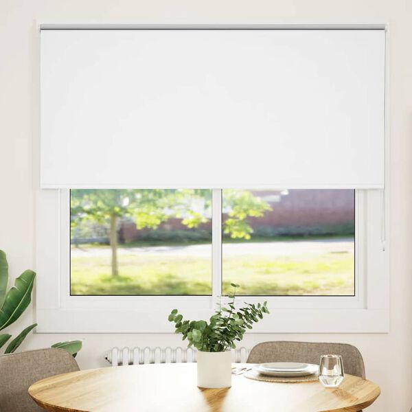 vidaXL Estor Enrollable Opaco Blanco 145x150 cm Tela Ancho 141,6 cm