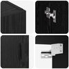 vidaXL Armario de pared 2 pcs Roble Negro 69,5 x 34 x 90 cm