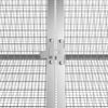 vidaXL Jaula de conejos acero galvanizado antracita 403,5x80,5x71 cm