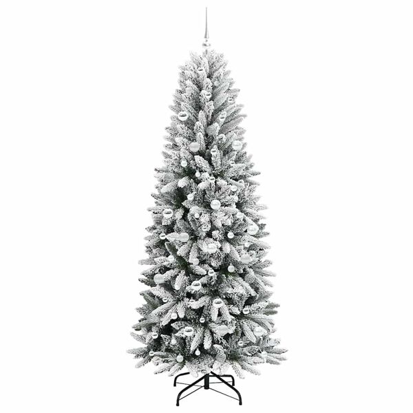 vidaXL &Aacute;rbol de Navidad artificial 210 cm PVC y Pl&aacute;stico y Acero y PE