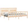 vidaXL Estructura de cama sin colch&oacute;n madera maciza de pino 200x200 cm