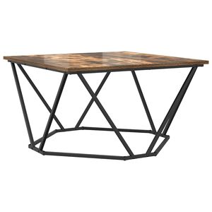 vidaXL Mesa de Caf&eacute; Roble ahumado 80 x 80 x 45 cm