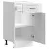 vidaXL Mueble bajo de cocina&nbsp;porto alto brillo blanco