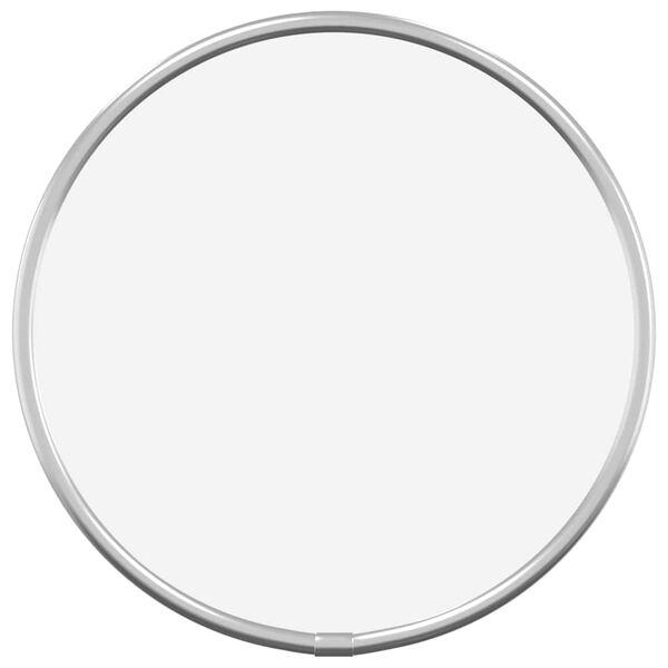 vidaXL Espejo de pared redondo plateado Ø20 cm