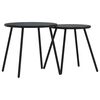 vidaXL Conjunto de Comedor de Jard&iacute;n 5 pcs Negro Acero